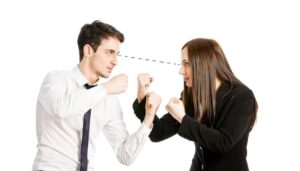 Мъж и жена конфликт, медиация