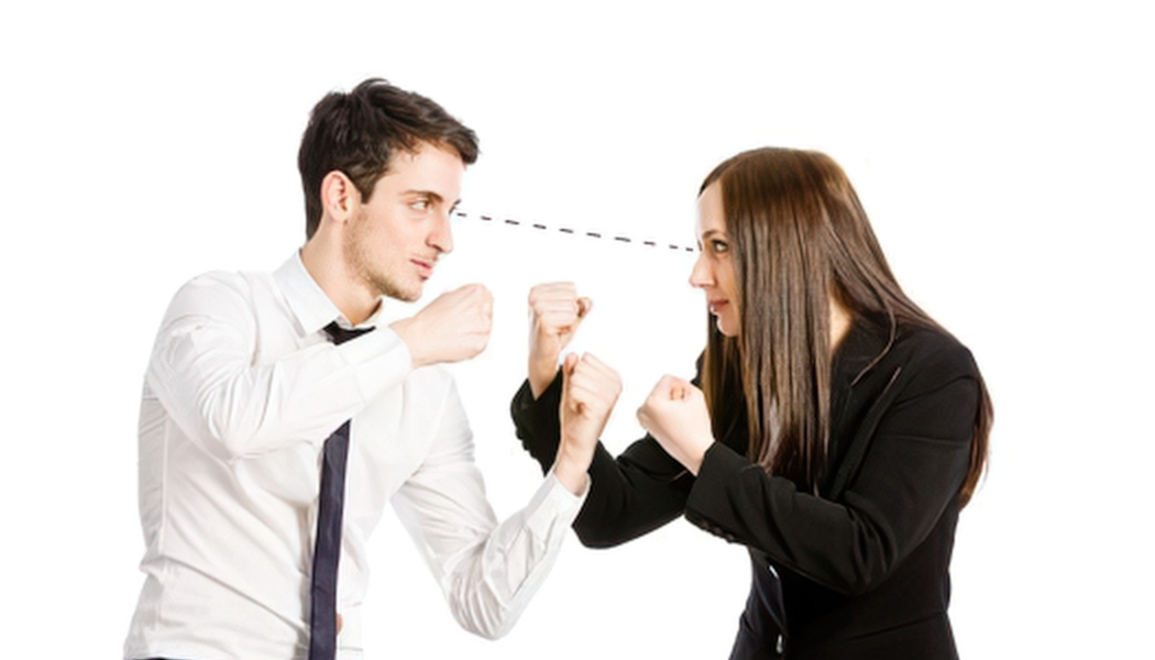 Мъж и жена конфликт, медиация