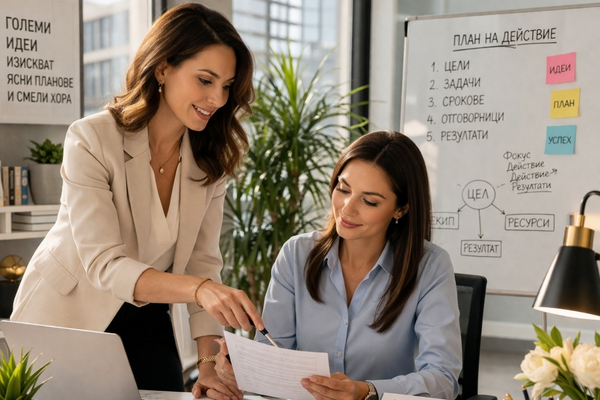 Жена делегира на друга жена в работата